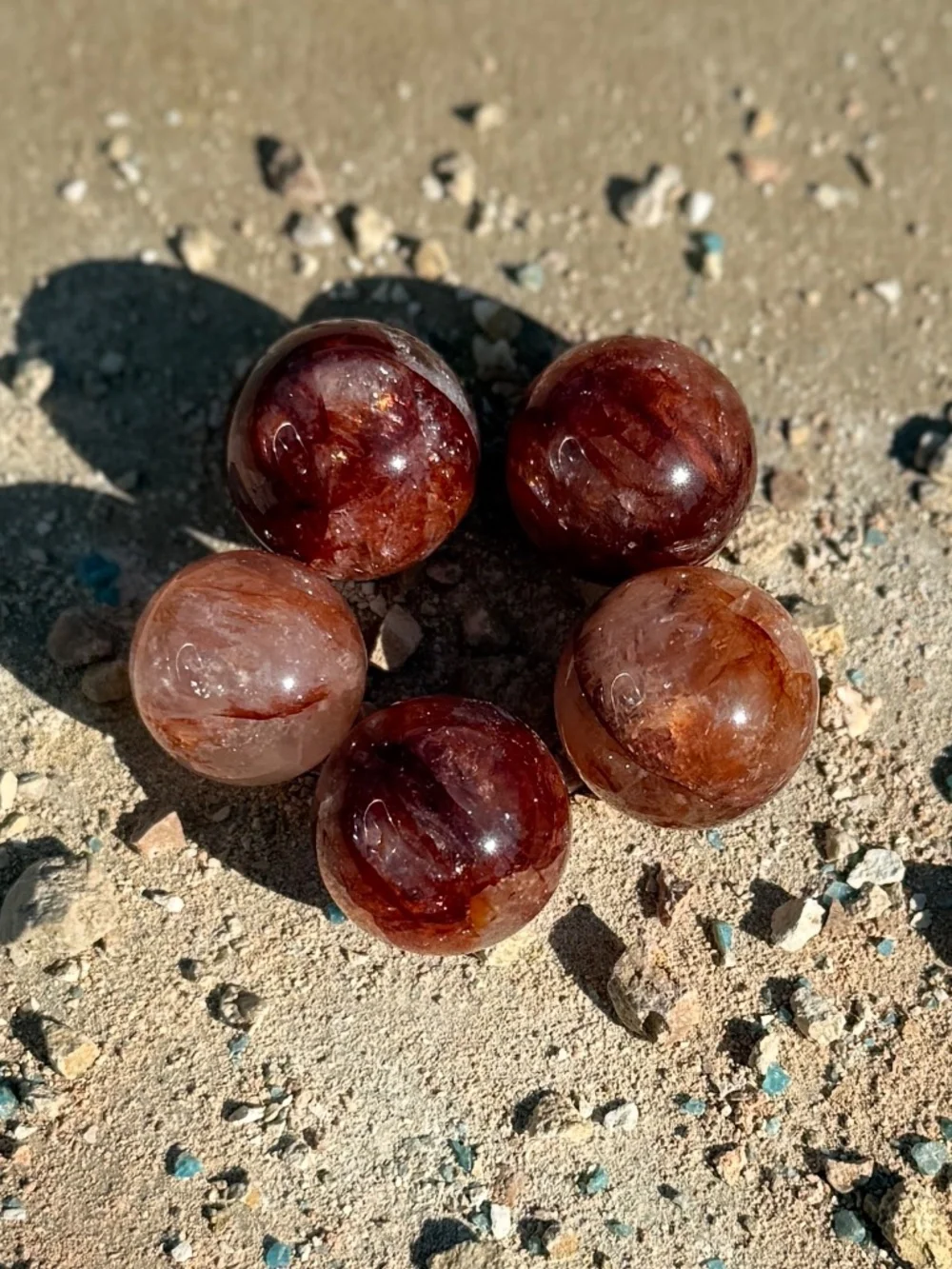 AAA Madagascar Rainbow Fire Quartz Mini Crystal Spheres